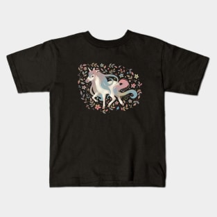 Flower Unicorn Kids T-Shirt